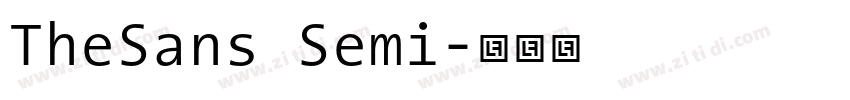 TheSans Semi字体转换 TheSans Semi字体转换